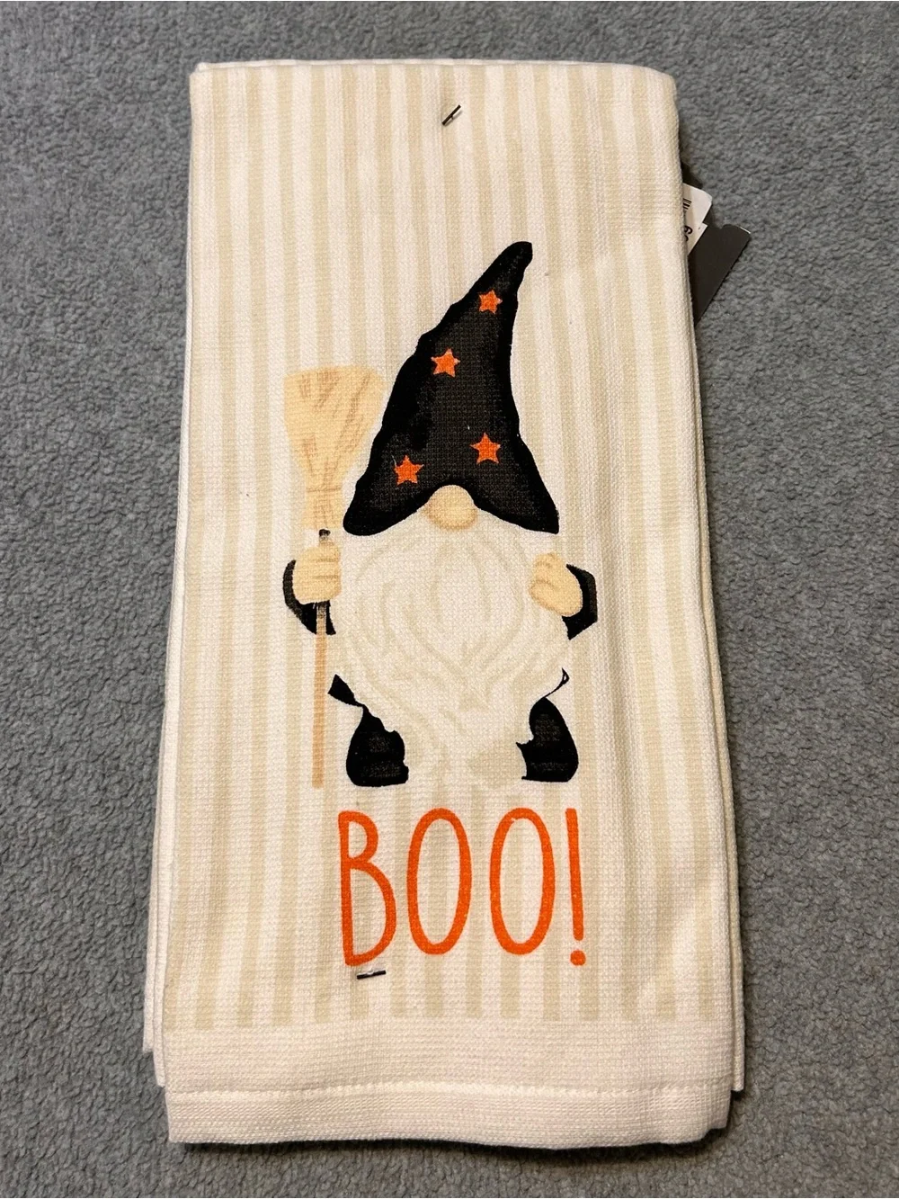 Halloween BOO Gnome Kitchen Towel